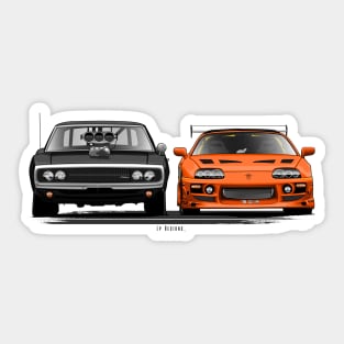 Charger R/T & Supra Mk IV - The Fast and Furious Sticker